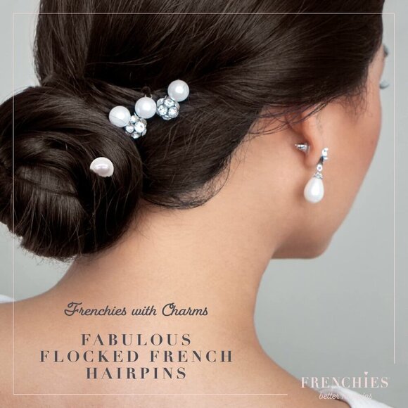 French Twist Hair Pins Velvet Coated 20 Count for Updos Weddings Prom main image 7